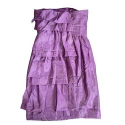 BCBGeneration Purple Strapless Dress Size 6