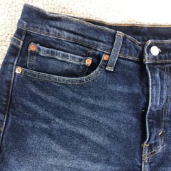 Levi Strauss & Co 511 Men’s W 34 Raw Hem Dark Wash Stretch Jean Shorts