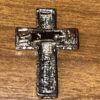Bejeweled Patriotic Religious Cross Lapel Pin Red White Blue God Bless The USA - Image 2
