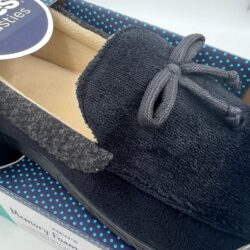 Totes Toasties Mens Black Loafers Slippers XL 11/12