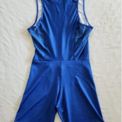 Nike Team USA Wrestling Singlet Mens Large Blue Grappling Spandex 835898-493