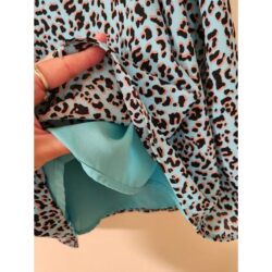 Socialite Blue Leopard Spaghetti Strap Camisole Womens Size Small