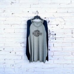 NWT Men’s Harley Davidson Raglan Long Sleeve Shirt 5X