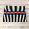 Makwa Backbone Cowl Stripe Handwoven Scarf 100% Wool Made In USA