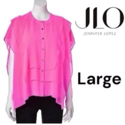 Spring chiffon pink blouse my Jennifer Lopez (JLo)