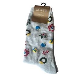 J.Crew Trouser Holiday Style Socks One Size NWT