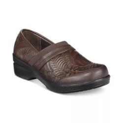 Easy Street Women’s Origin Comfort Slip On Clogs Brown Tool 7W New