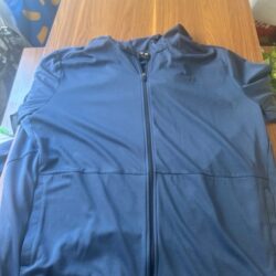 Russell navy blue zip up xxl mint condition dri wick