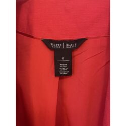 White house black market, women’s 8 ,orange 3/4 sleeve hook Front blazer Jacket