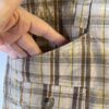 Womens Columbia Plaid Cotton Shorts Tan Brown 10/6 Pockets - Image 3
