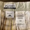 Womens Columbia Plaid Cotton Shorts Tan Brown 10/6 Pockets - Image 5