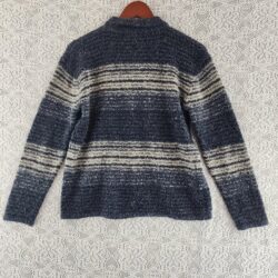 Vintage Spin Wool Blend Collar Pull Over Women’s Tweed Sweater M
