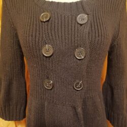 Double Button Dress Sweater