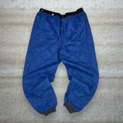 True Vintage Navy Blue Snow Pants Baggy Fit Homemade Patchwork 70s