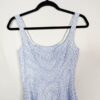 Alice Walk Size 0 Blue White Fit and Flare Jacquard Mini Dress Square Neck - Image 3