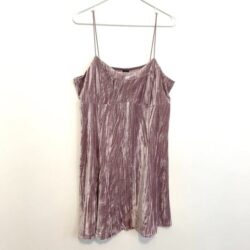 WILD FABLE Lilac Lavender Purple Crushed Velvet Velour Sleeveless Y2K Mini Dress