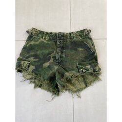 We The Free Cargo Shorts High Waist Cut Off Camo