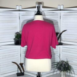 Dragon Ball Z hot pink waist length cropped short sleeves cotton T-shirt sz 1X
