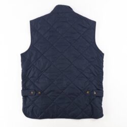 J.Crew Men’s Navy Zip Up Authentic Outerwear Quilted Vest Jacket Size Small S