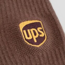 UPS Cushioned Over-the-calf Crew Brown Socks