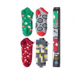 2 Boxes of 4 Pairs Men’s Low Cut Socks (With Mystery Design)