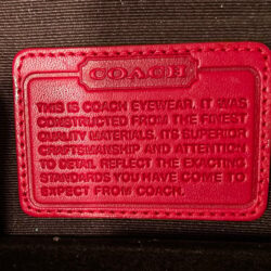 Coach Eyeglass Sunglass Case Leatherware Dark Brown Leather Snap Box