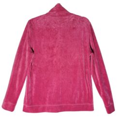 Talbots Pink Velour Track Suit Sz M Jacket Pull On Pants Velvet 90s Y2K Mobwife