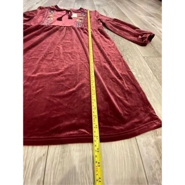 L love boutique plus size faux, velvet midi dress size 2X - Image 8