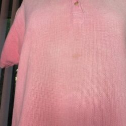 Patagonia Womens Bleach Ombre Dye Pink Polo Shirt