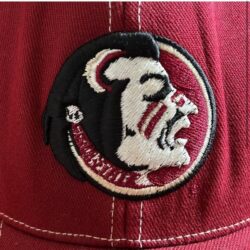 MENS TOP OF THE WORLD GARNET FLORIDA STATE SEMINOLES TEAM COLOR FITTED HAT OSFA