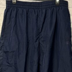 Starter Mens L Windbreaker Track Athletic Pants Mesh Lined Blue Navy Vintage Y2K