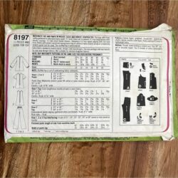Vintage 1970s Simplicity 8197 Sewing Pattern Size L – XL Maternity Tops