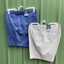 Men’s Flat Front Above The Knee Comfy Shorts, 9” Inseam, 2-Pack Size 46