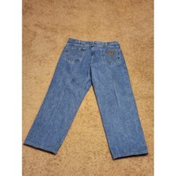 Carhartt Men 40×34 B160 STW Relaxed Fit Blue Jeans
