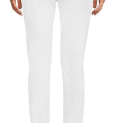 White Michael Kors Mid-Rise Slim Leg Jeans -6