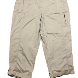 Women’s Khaki Cargo Capris S