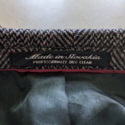 Herringbone wool double breast