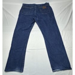 Wrangler Men’s 47MWZ Regular Fit Straight Leg Western Blue Jeans – Size 40×32