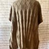 Sonoma Cable Knit Sweater Poncho Fringe L/XL Oversized Fit - Image 4