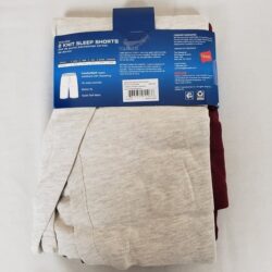 Hanes Men’s 2XL Cotton Modal ComfortFlexFit Sleep Shorts, 2-Pack Oatmeal Heather