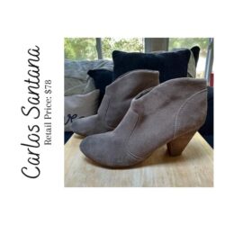 Carlos Taupe Suede Ankle Booties