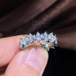 ❤️Hot Shiny Moissanite Zircon Eternity Rings for Women, PD570