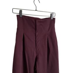 Bebe Wool High Waist Parachute Pants 8 Maroon