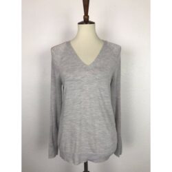 Banana Republic Merino Wool Striped Sleeve Sweater