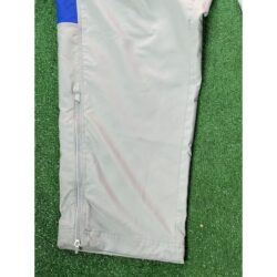 Vintage Nike Y2k Light Gray/Blue Windbreaker Swooshie Pants Joggers Mens Sz LG