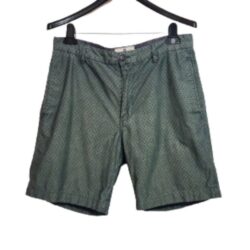 Steel & Jelly | Classic Nautical Fly Front Mens Bermuda Cotton Shorts Green 32