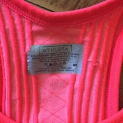 Athleta M ruched sides bright 