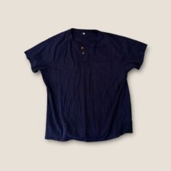 Amazon Short Sleeve Henley Tee Navy XL