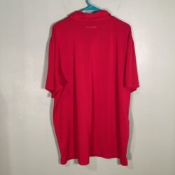 Travis Mathew Short Sleeve Collared Golf Polo Shirt Activewear Red Men’s XXL