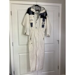 Vintage HEAD Thermo Riflettente Ski Suit Snowsuit 80’s Retro White Small HzOFF